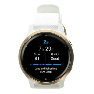 Garmin Venu 2S blanc (010-02429-13) or rose - bon état
